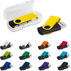 Axis Gyro Black Flash Drive - 8GB