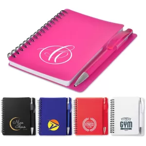 Plasma A6 Spiral Notebook & Pen