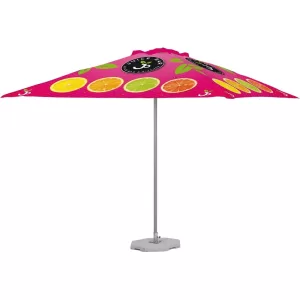 Sublimated Parasol Single Pole 3m x 3m